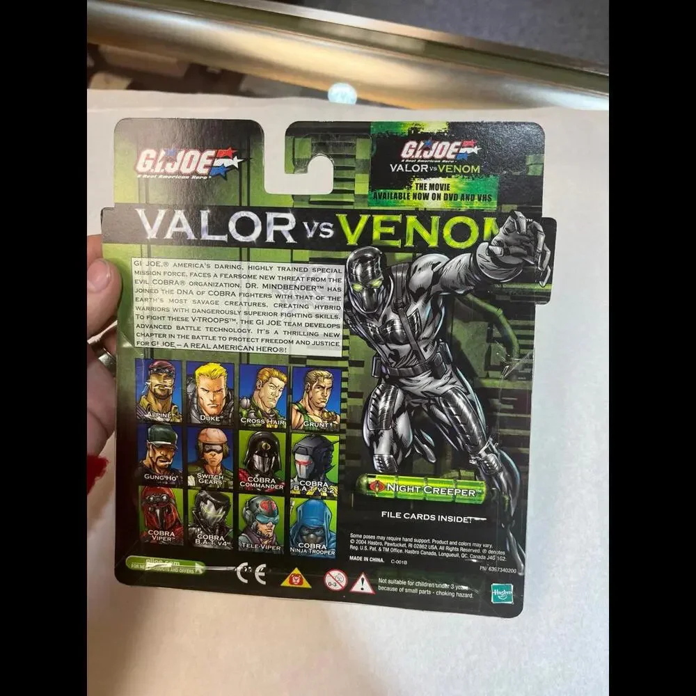 Gi Joe Valor Vs Venom Night Creeper‎ & Cobra Ninja Trooper Action Figure 2-Pack